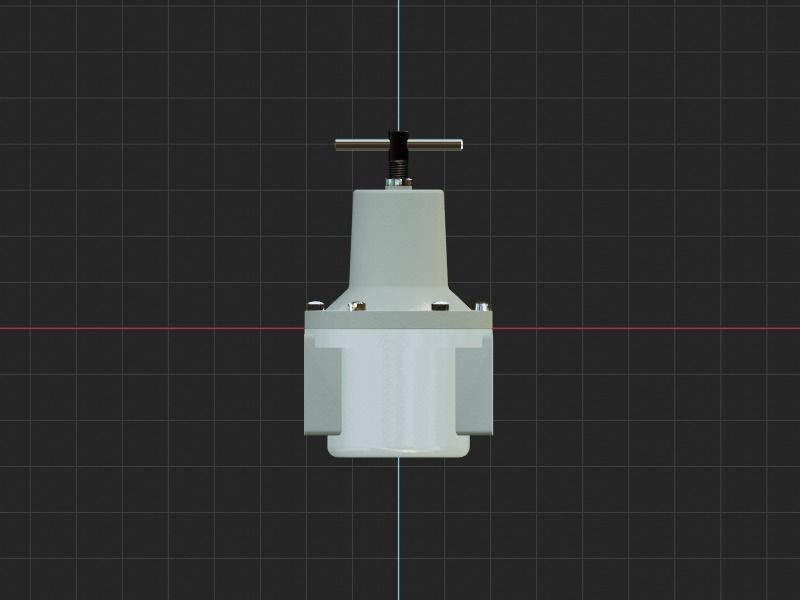 Air Pressure Regulator 3D model_3