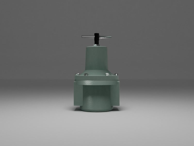 Air Pressure Regulator 3D model CGTrader