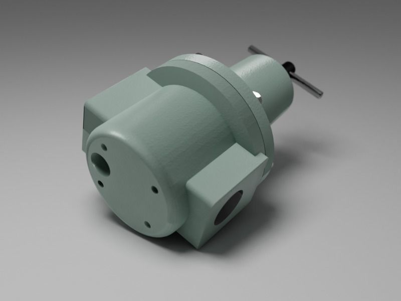 Air Pressure Regulator 3D model_1