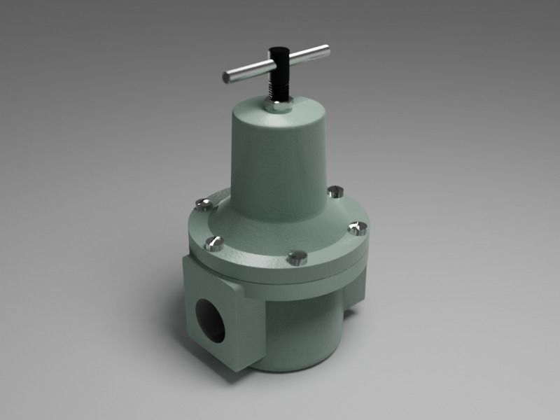 Air Pressure Regulator 3D model_2