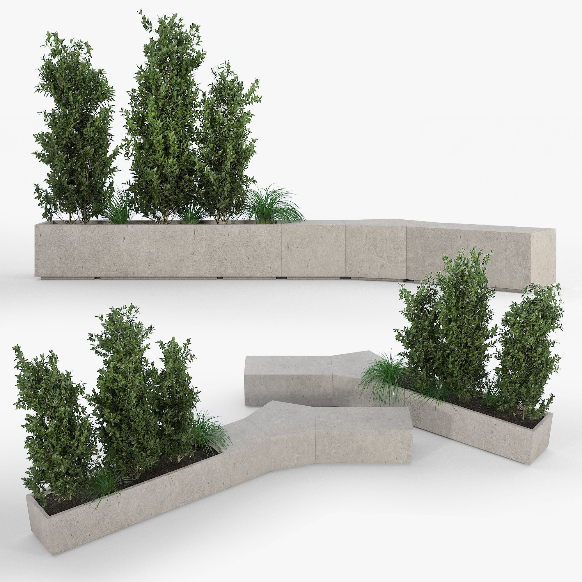 BOX PLANTER 3D model_1