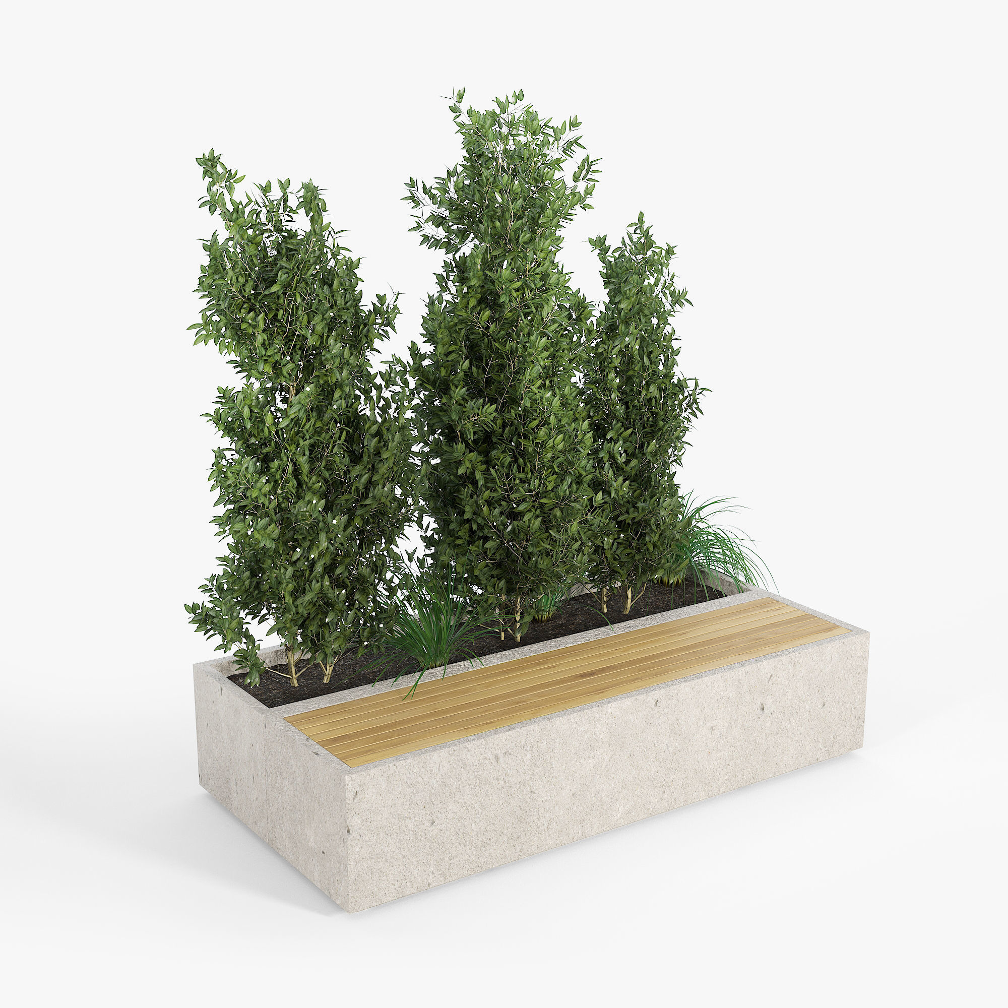 BOX PLANTER 3D model_3