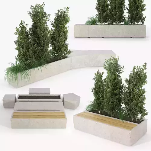 BOX PLANTER 3D model