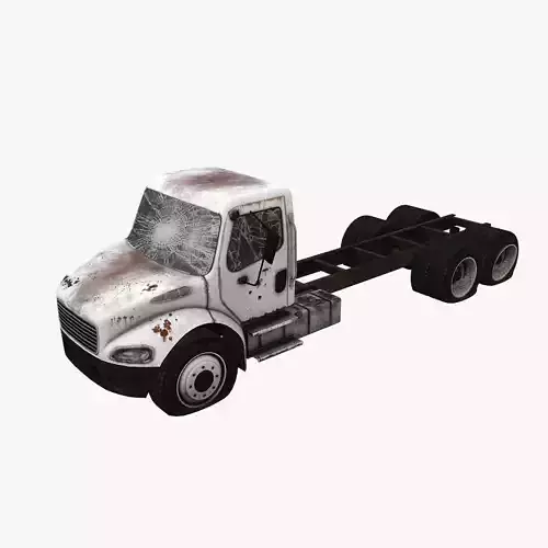Old Truck 01 Low-poly 3D model
