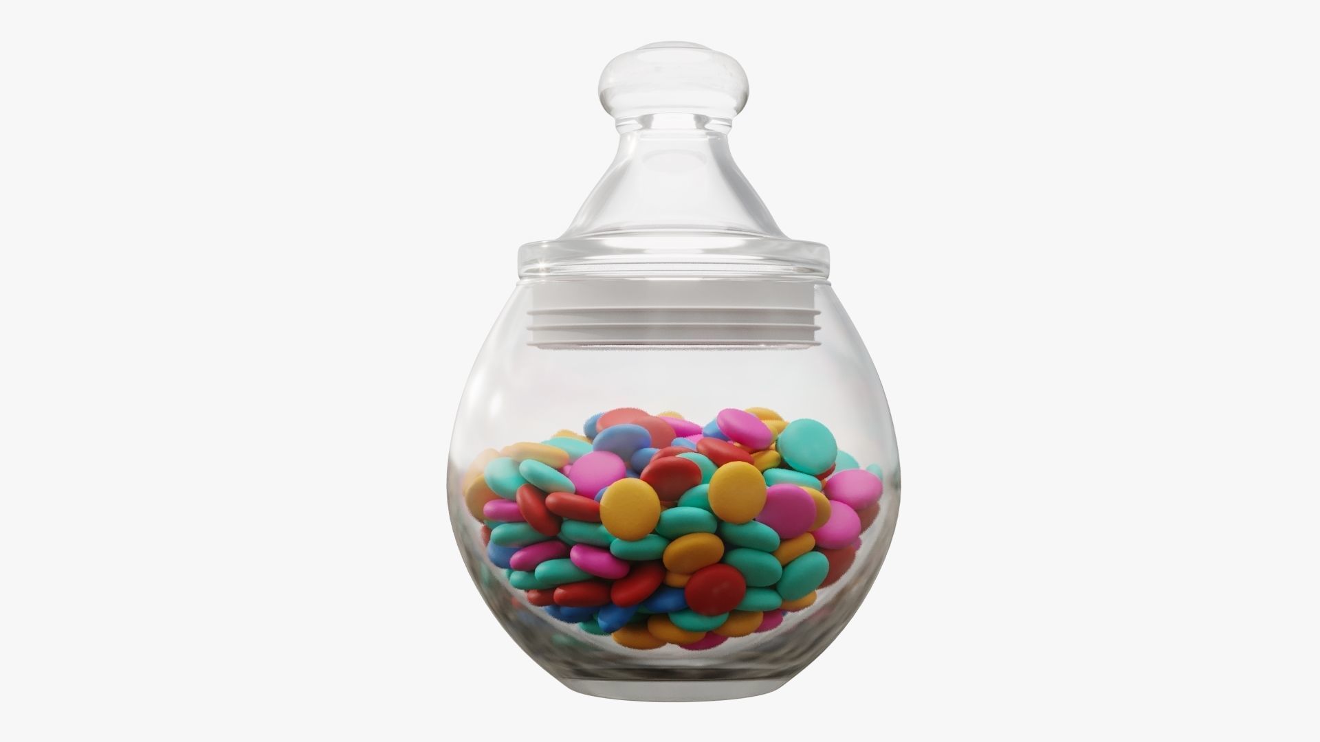 Candies in the jar 3D model_1