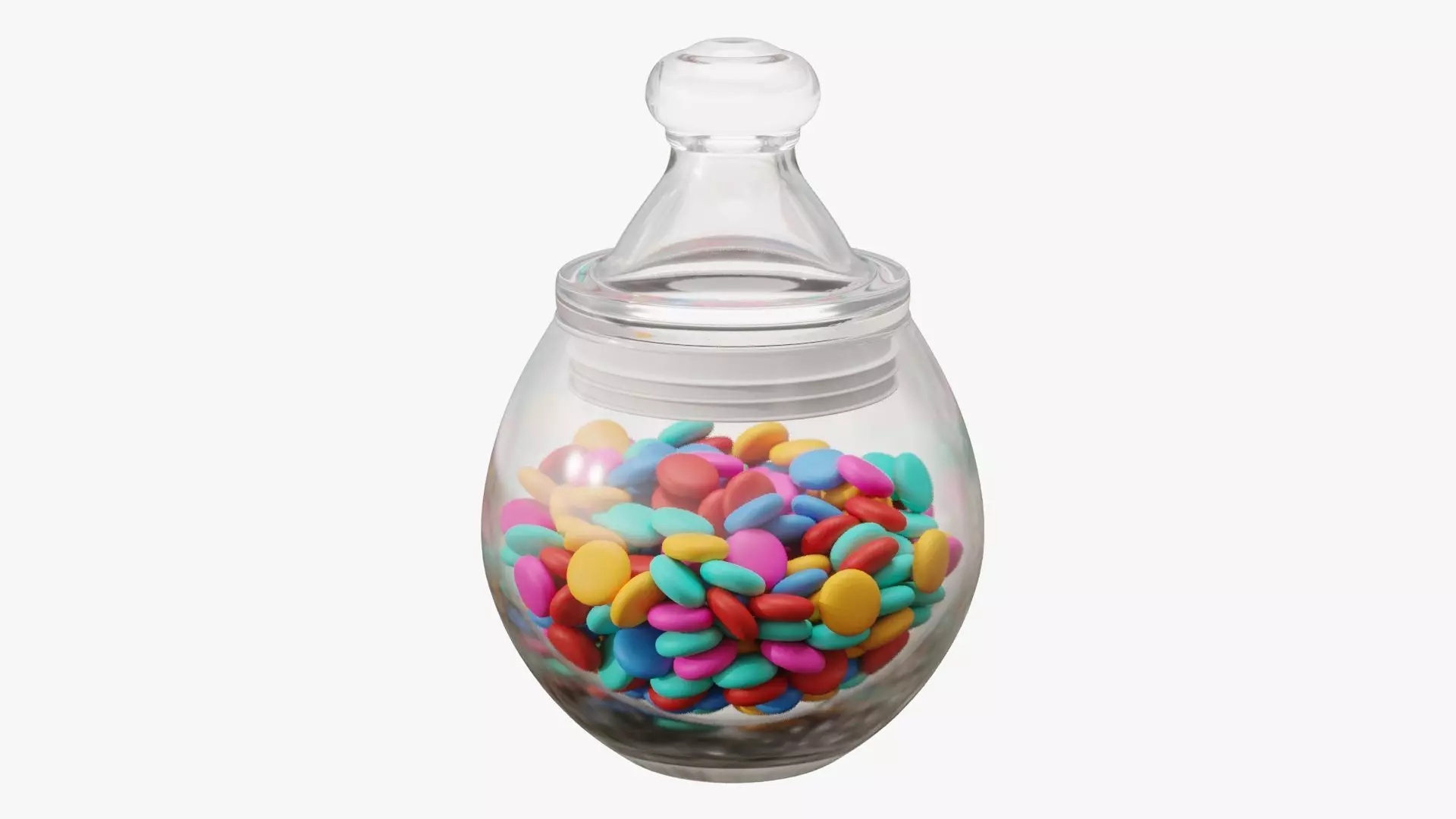Candies in the jar 3D model_0