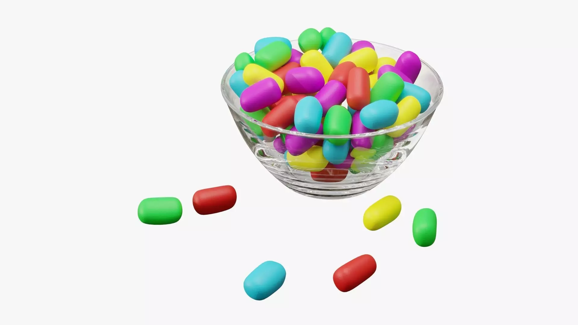 Candies snack 3D model_0