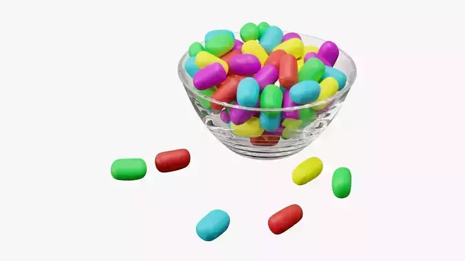 Candies snack 3D model