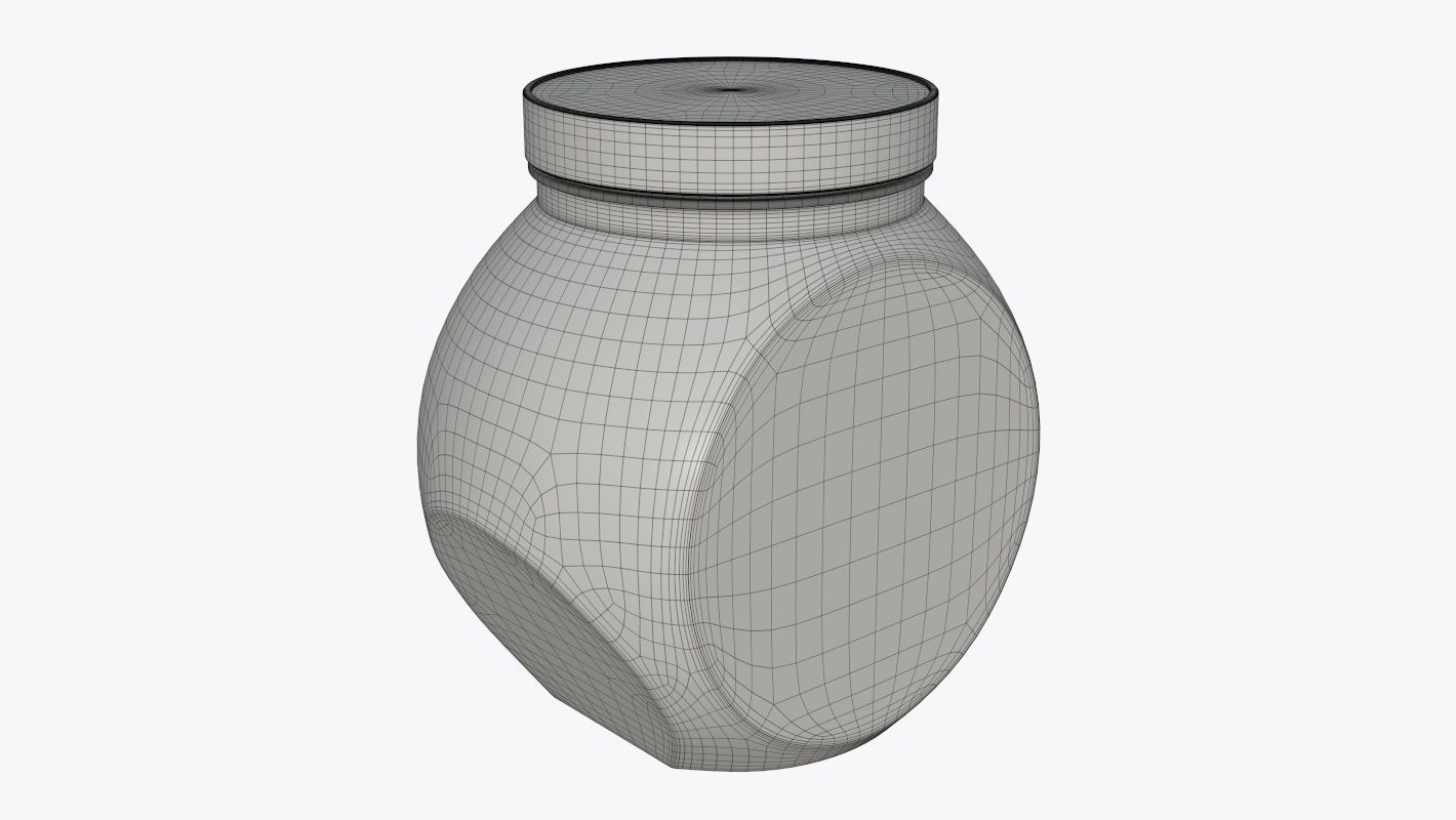 Gumballs in a jar 01 3D model_2