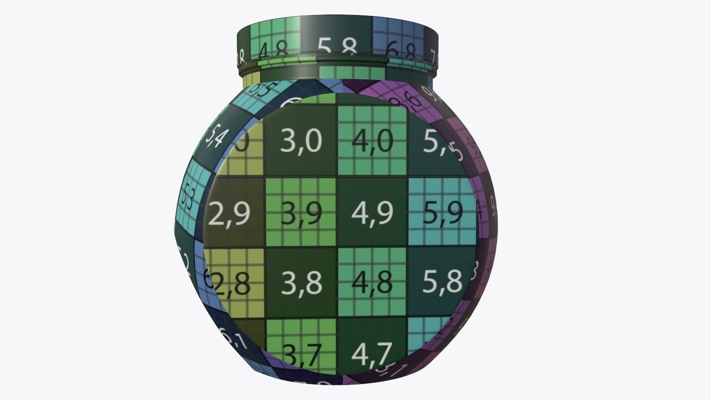 Gumballs in a jar 01 3D model_7