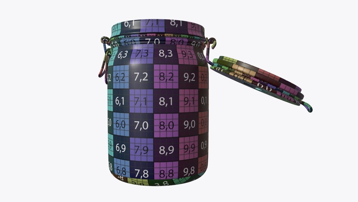 Jar with jelly beans 02 3D model_7