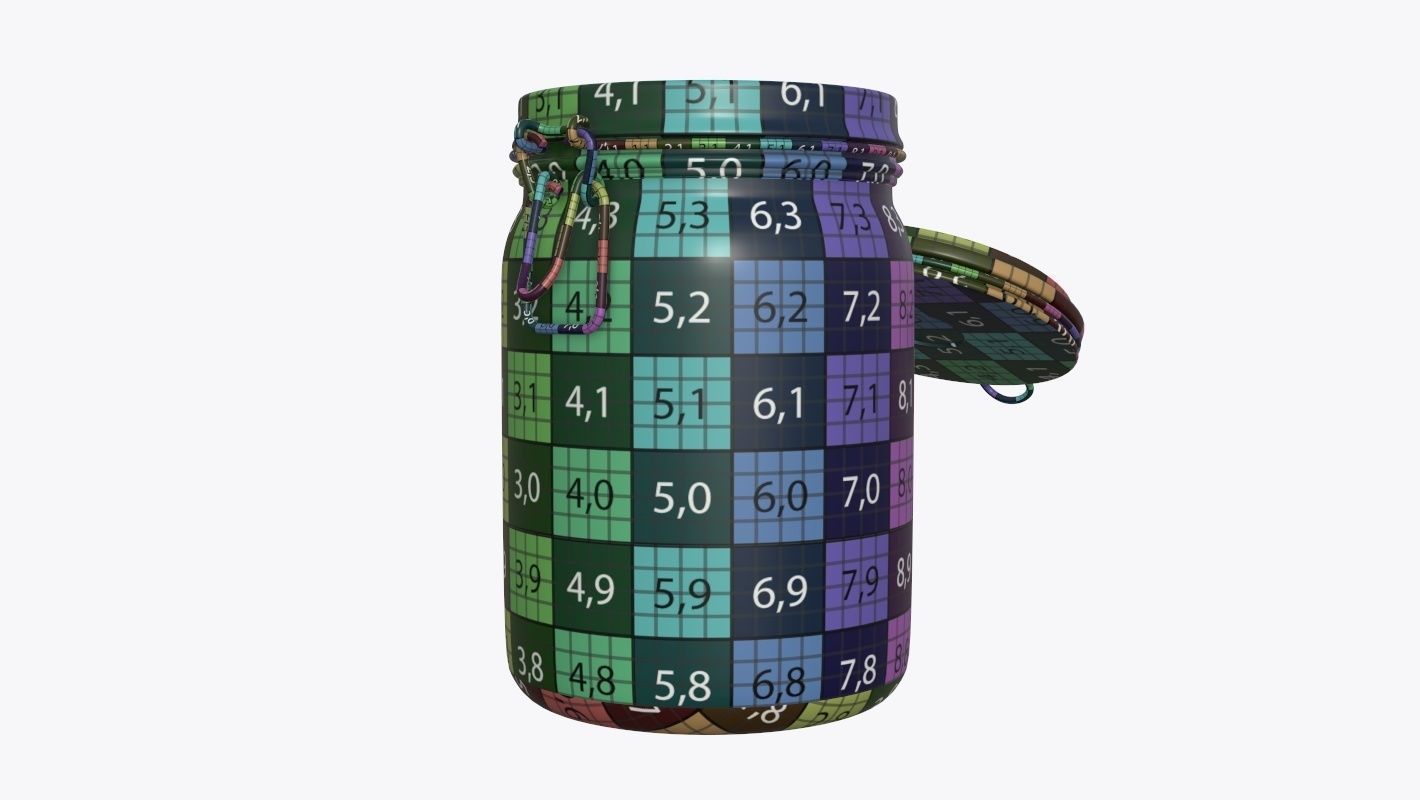 Jar with jelly beans 02 3D model_6
