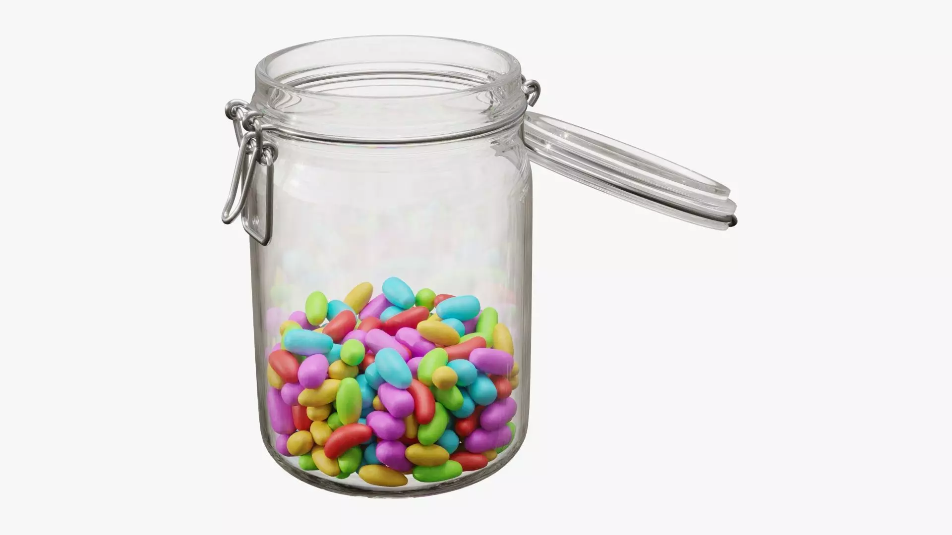 Jar with jelly beans 02 3D model_0