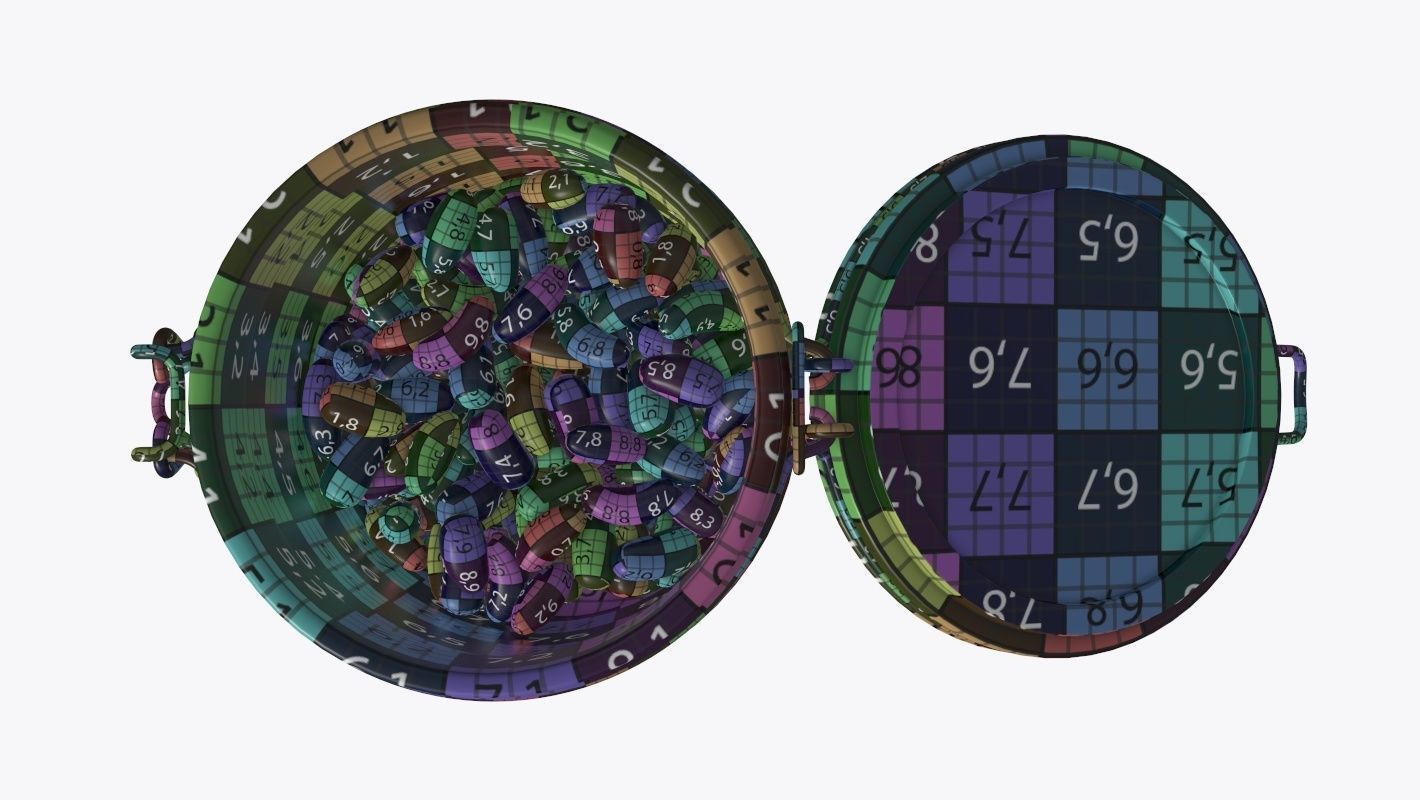 Jar with jelly beans 02 3D model_9