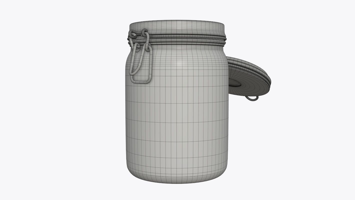 Jar with jelly beans 02 3D model_2