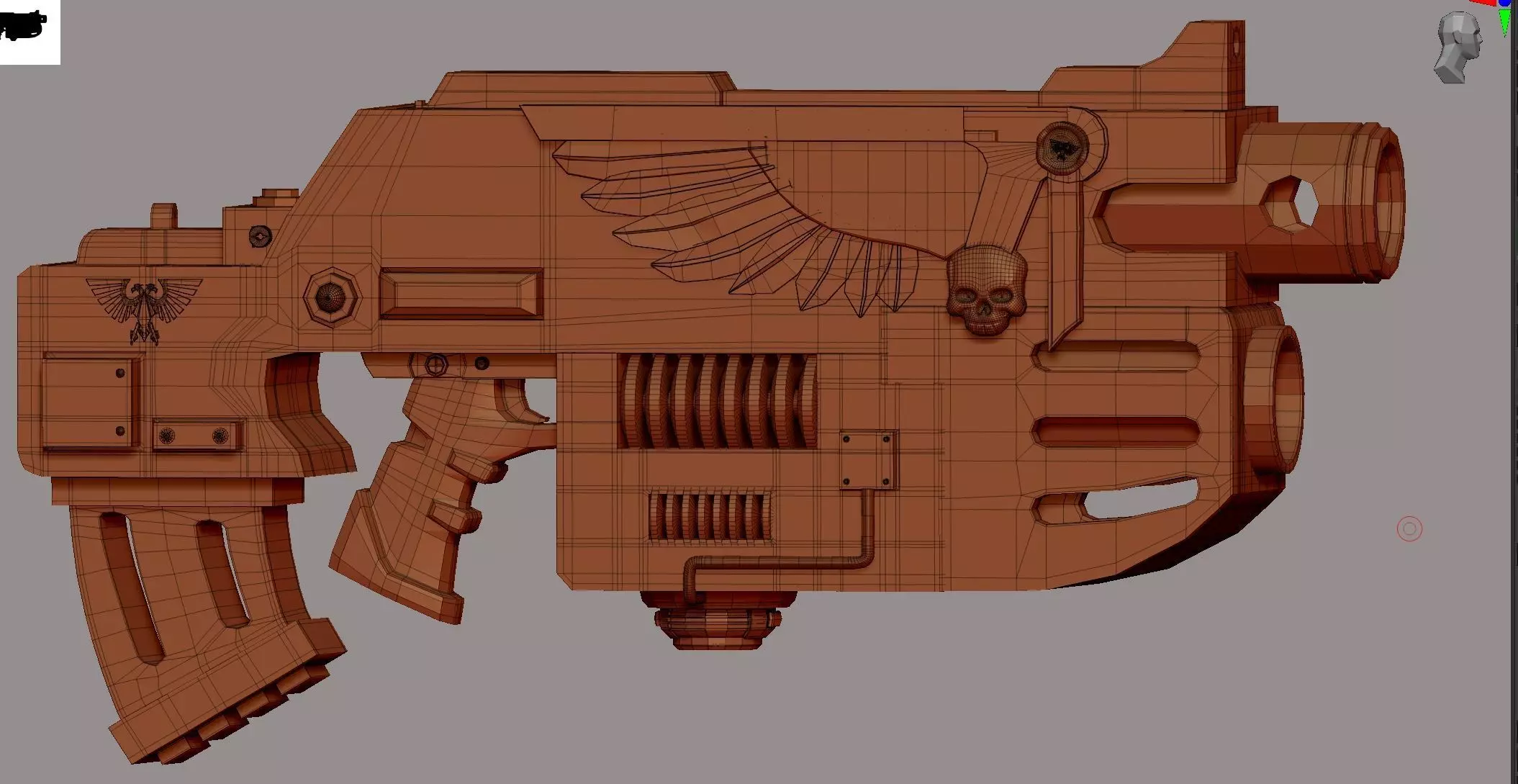 Bolt Gun 3D model_0