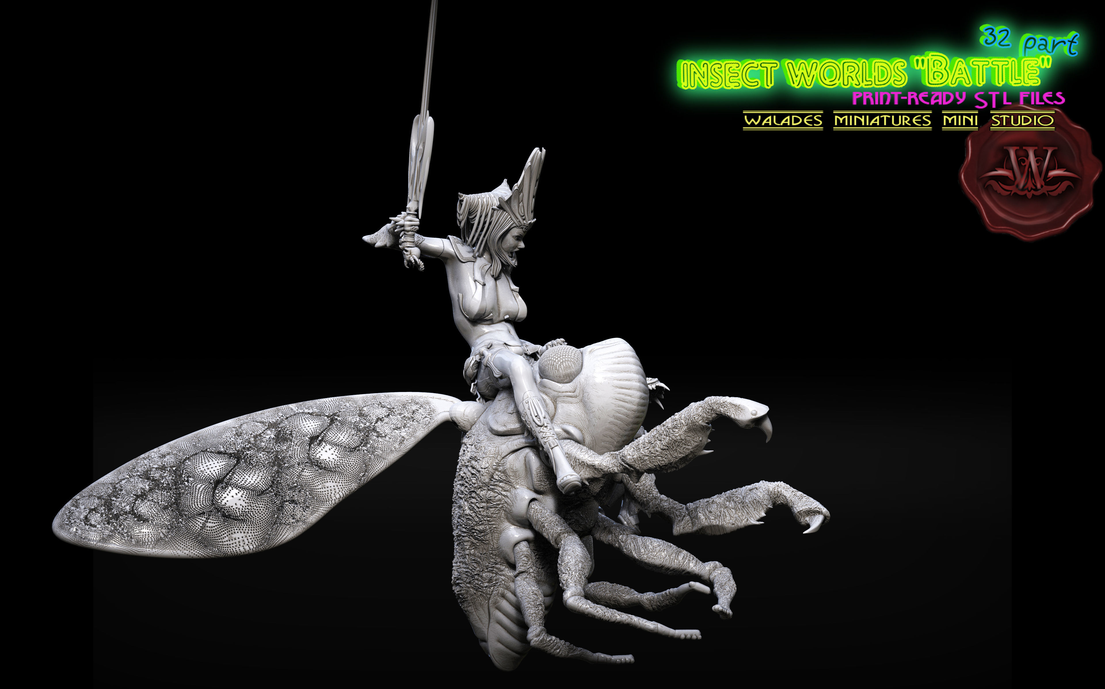 Insect world general 3D model 3D printable | CGTrader