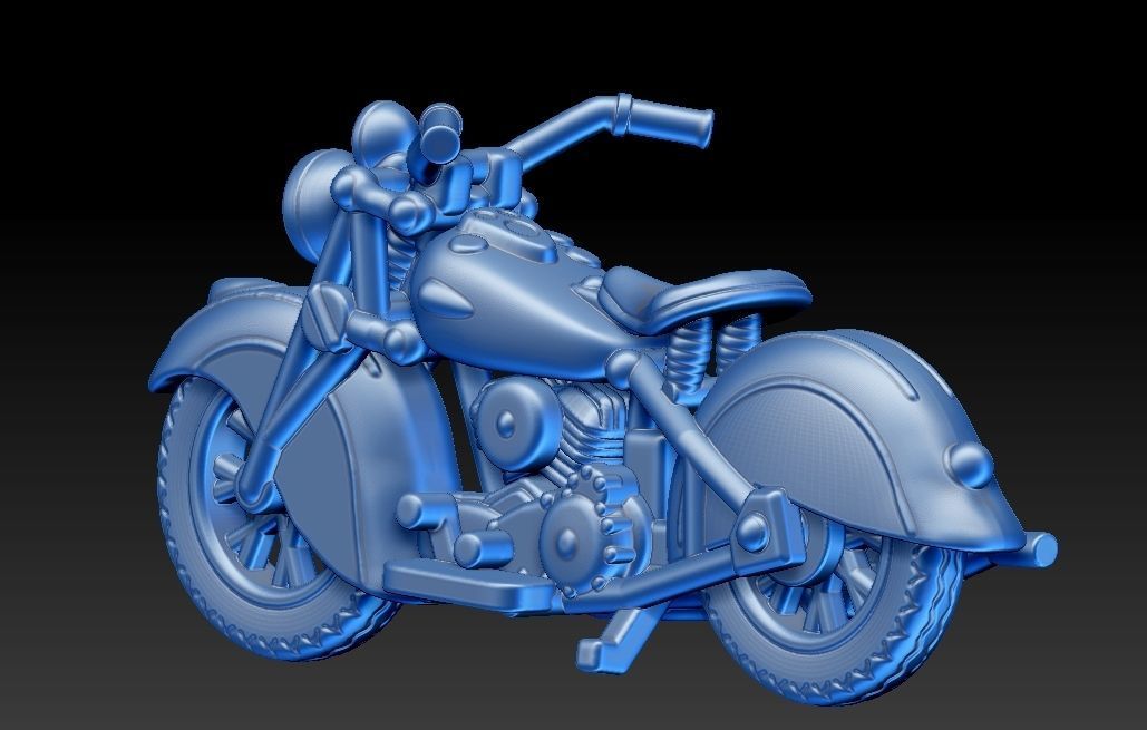 Indian Sport Scout 1941  3D print model_3