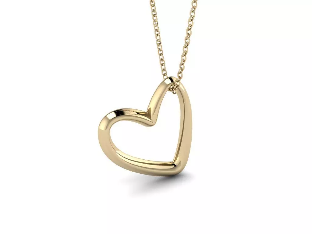 Heart Jewelry Pendant 01 3D print model