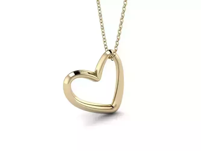 Heart Jewelry Pendant 01 3D print model