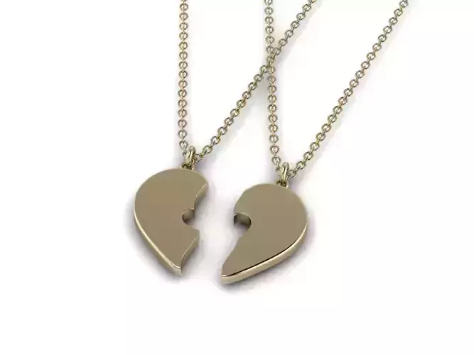 Heart Jewelry Pendant 02 3D print model