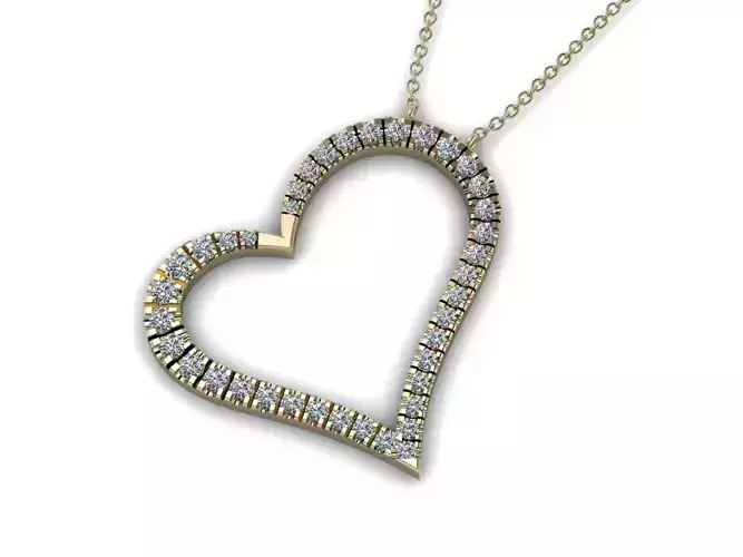 Heart Jewelry Pendant 03 3D print model