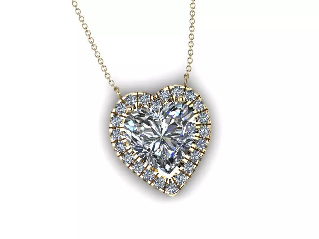 Heart Jewelry Pendant 05 3D print model