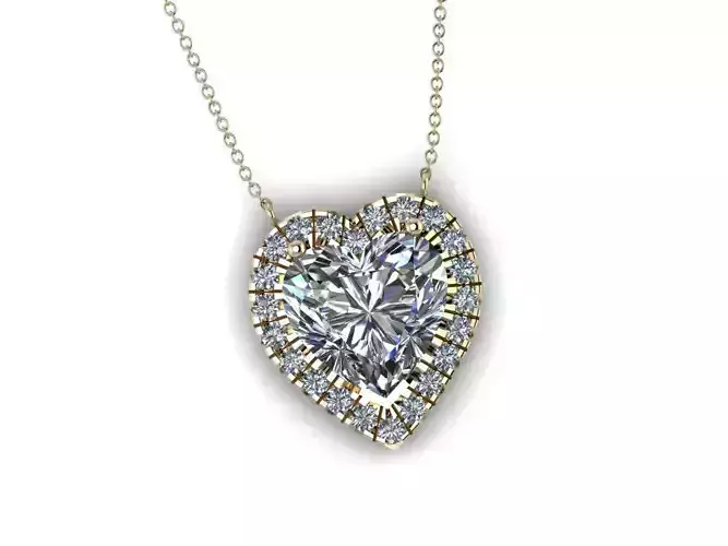Heart Jewelry Pendant 05 3D print model