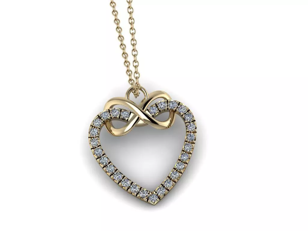 Heart Jewelry Pendant 06 3D print model