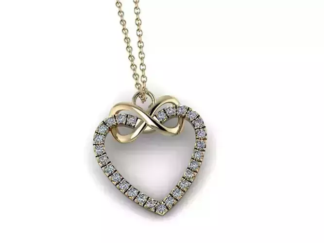 Heart Jewelry Pendant 06 3D print model