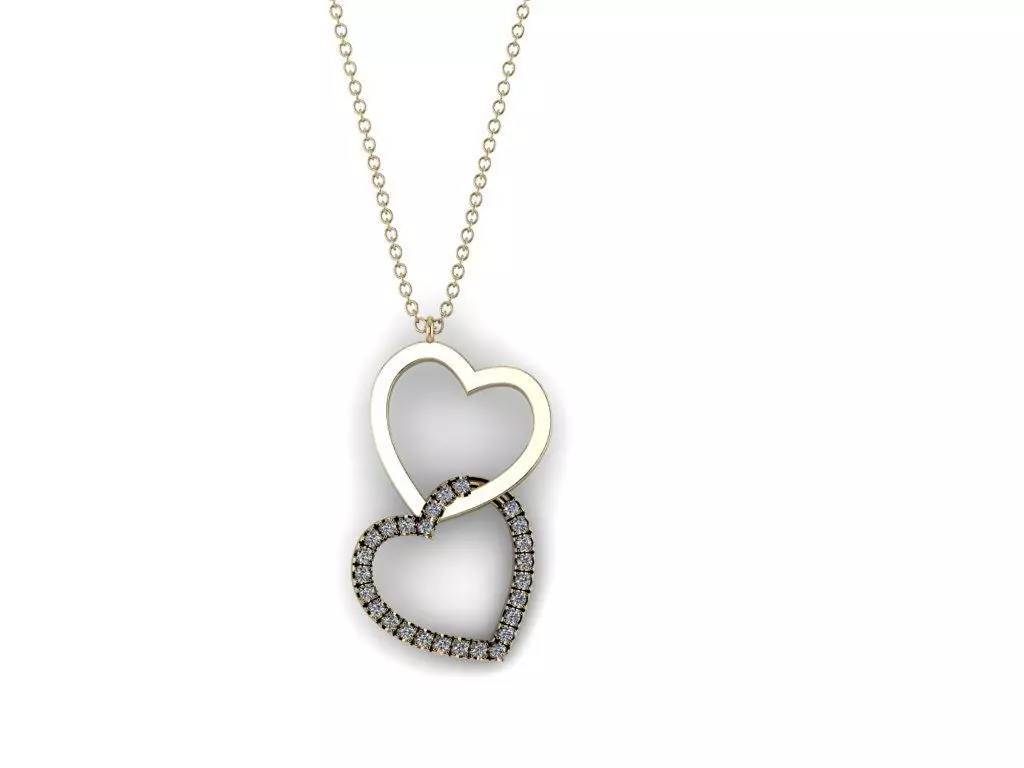 Heart Jewelry Pendant 09 3D print model
