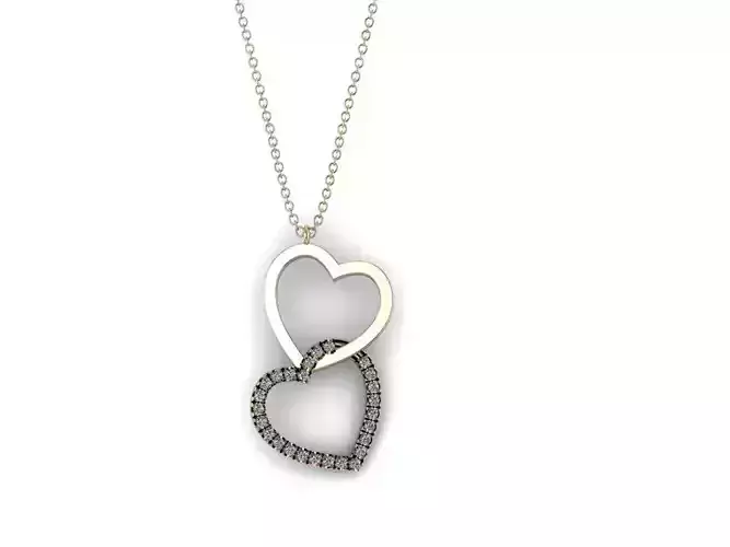 Heart Jewelry Pendant 09 3D print model