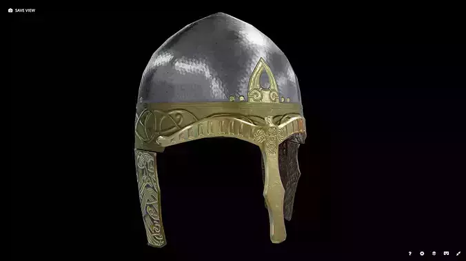 Viking Helmet Spangenhelm Low-poly 3D model