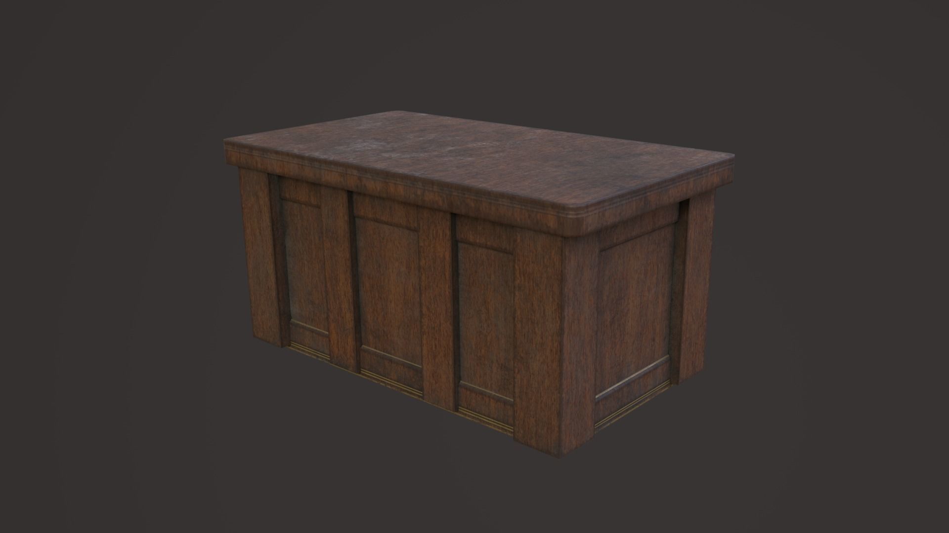 Old Church Props Low-poly 3D model_23