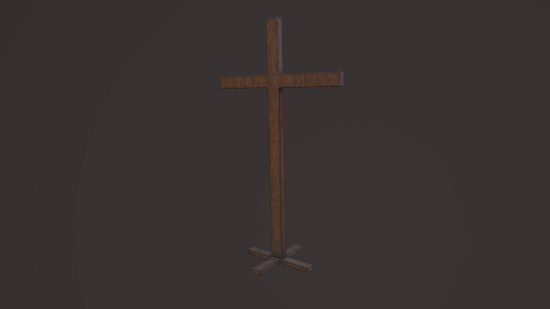 Old Church Props Low-poly 3D model_9