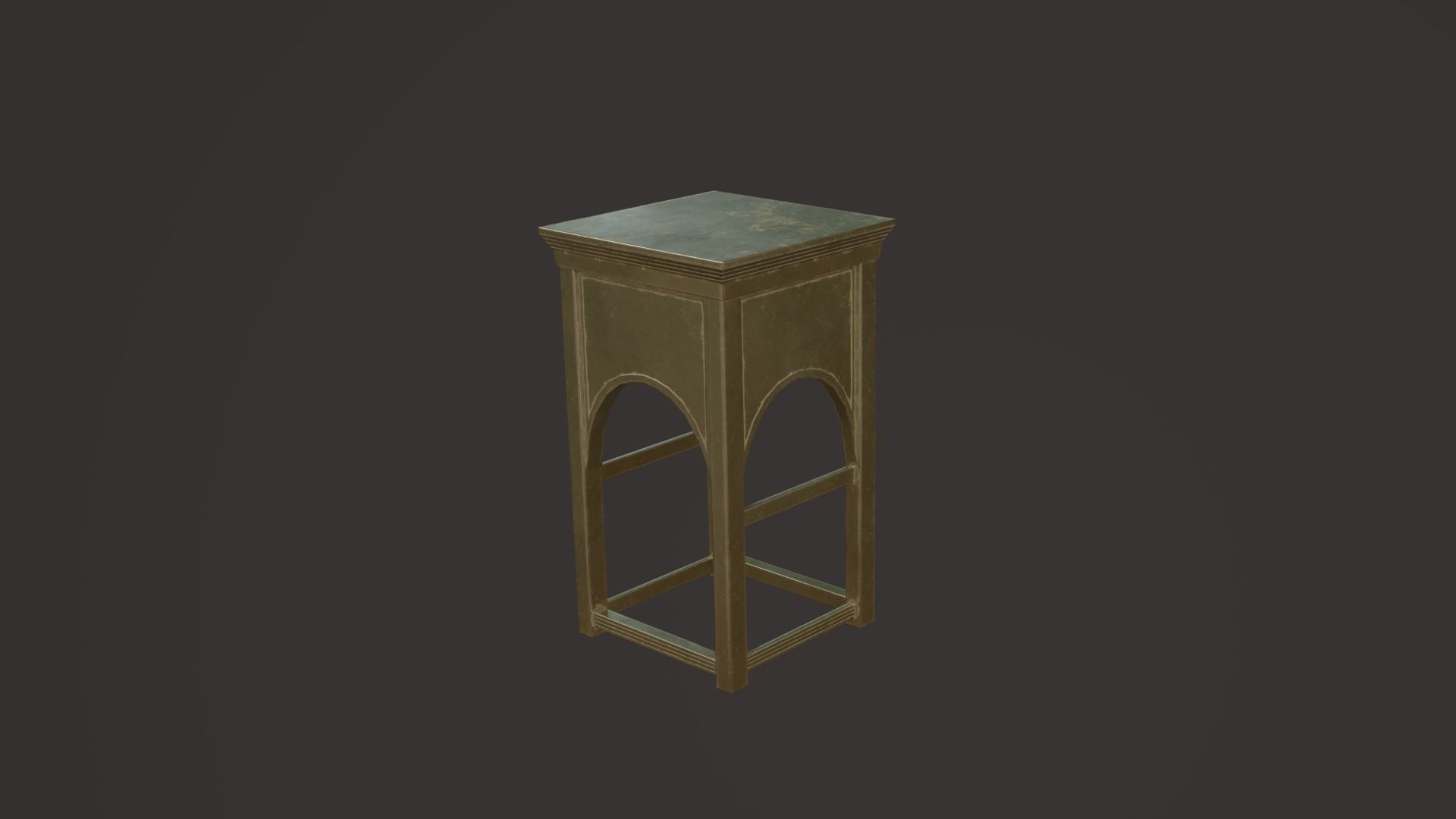 Old Church Props Low-poly 3D model_45