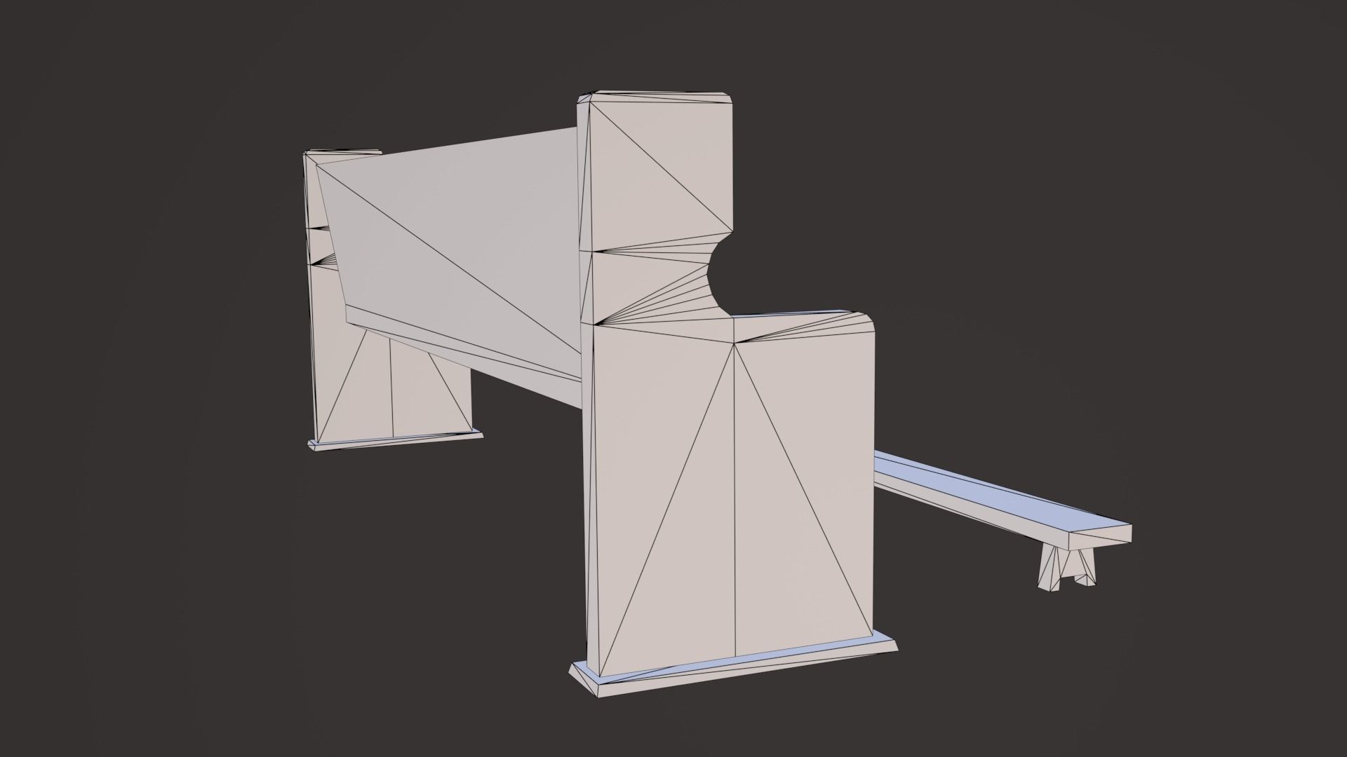 Old Church Props Low-poly 3D model_14