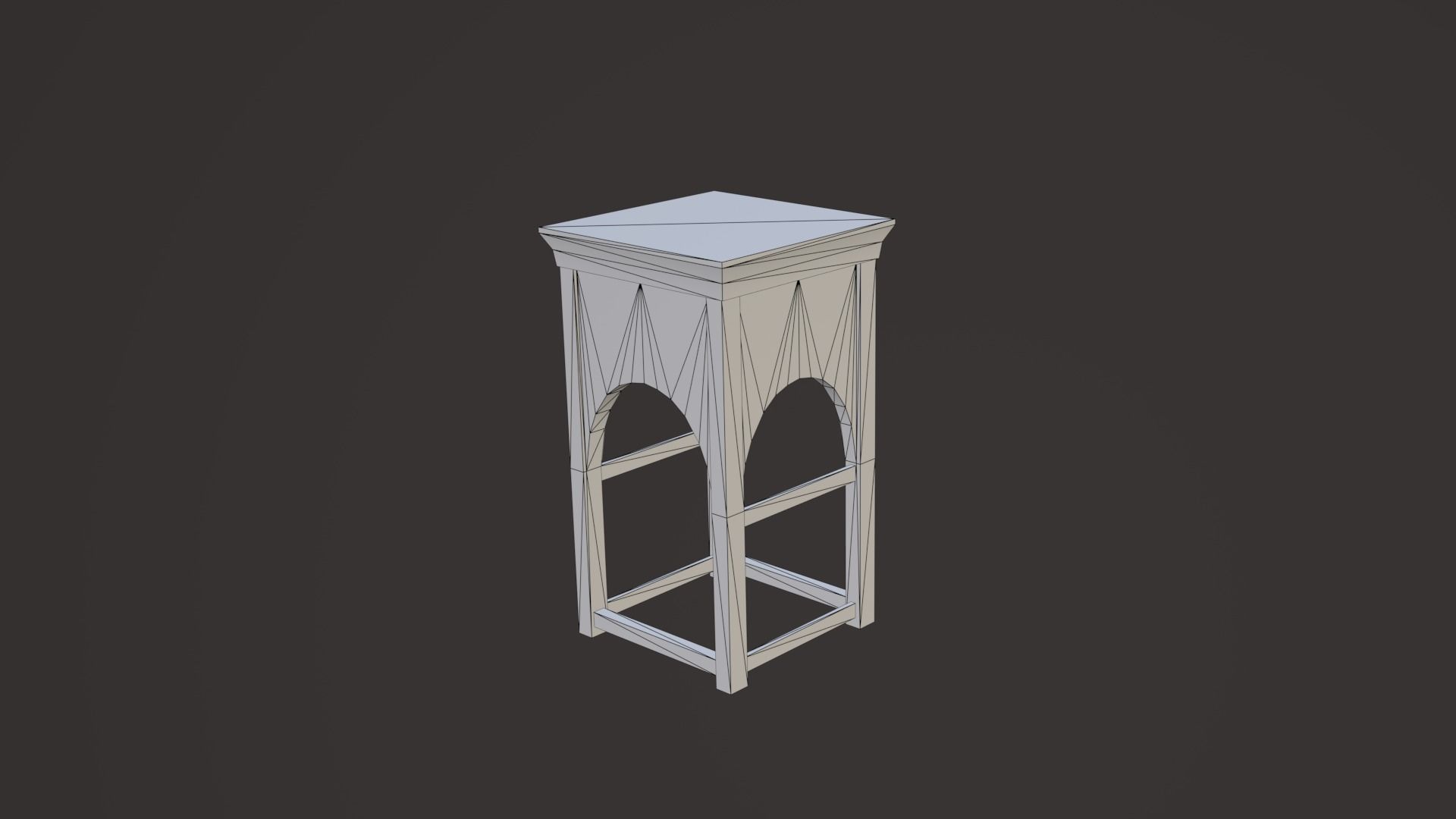 Old Church Props Low-poly 3D model_46