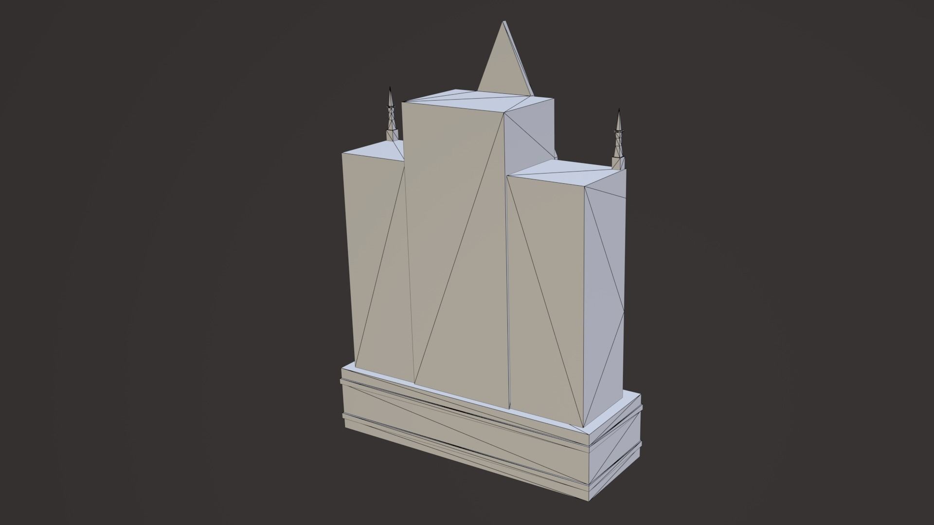 Old Church Props Low-poly 3D model_6