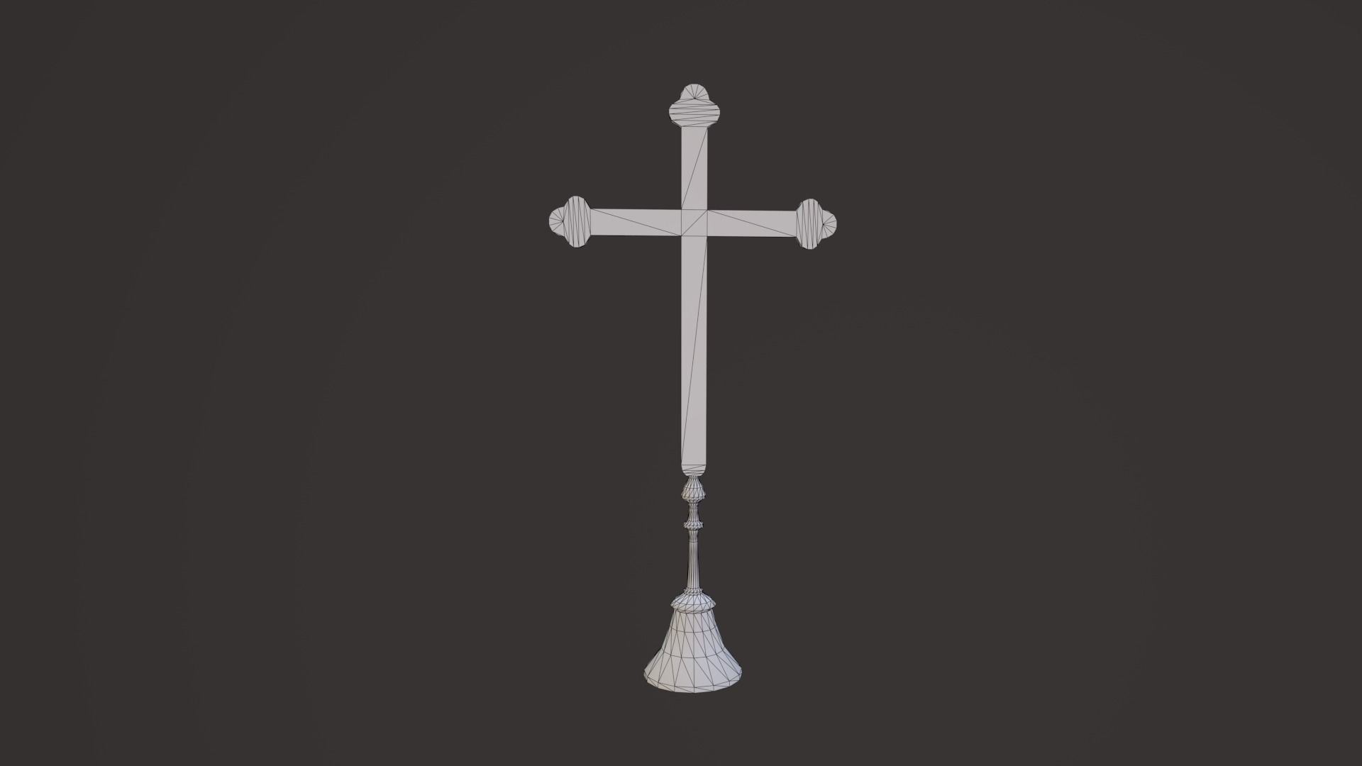 Old Church Props Low-poly 3D model_8
