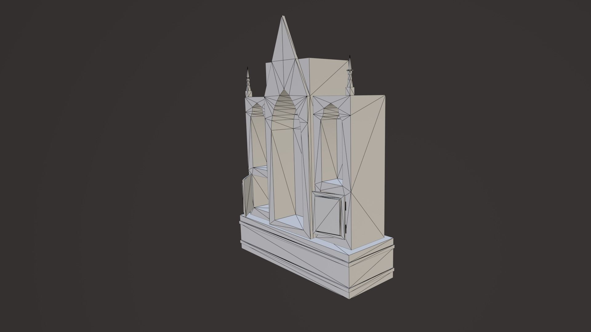 Old Church Props Low-poly 3D model_3
