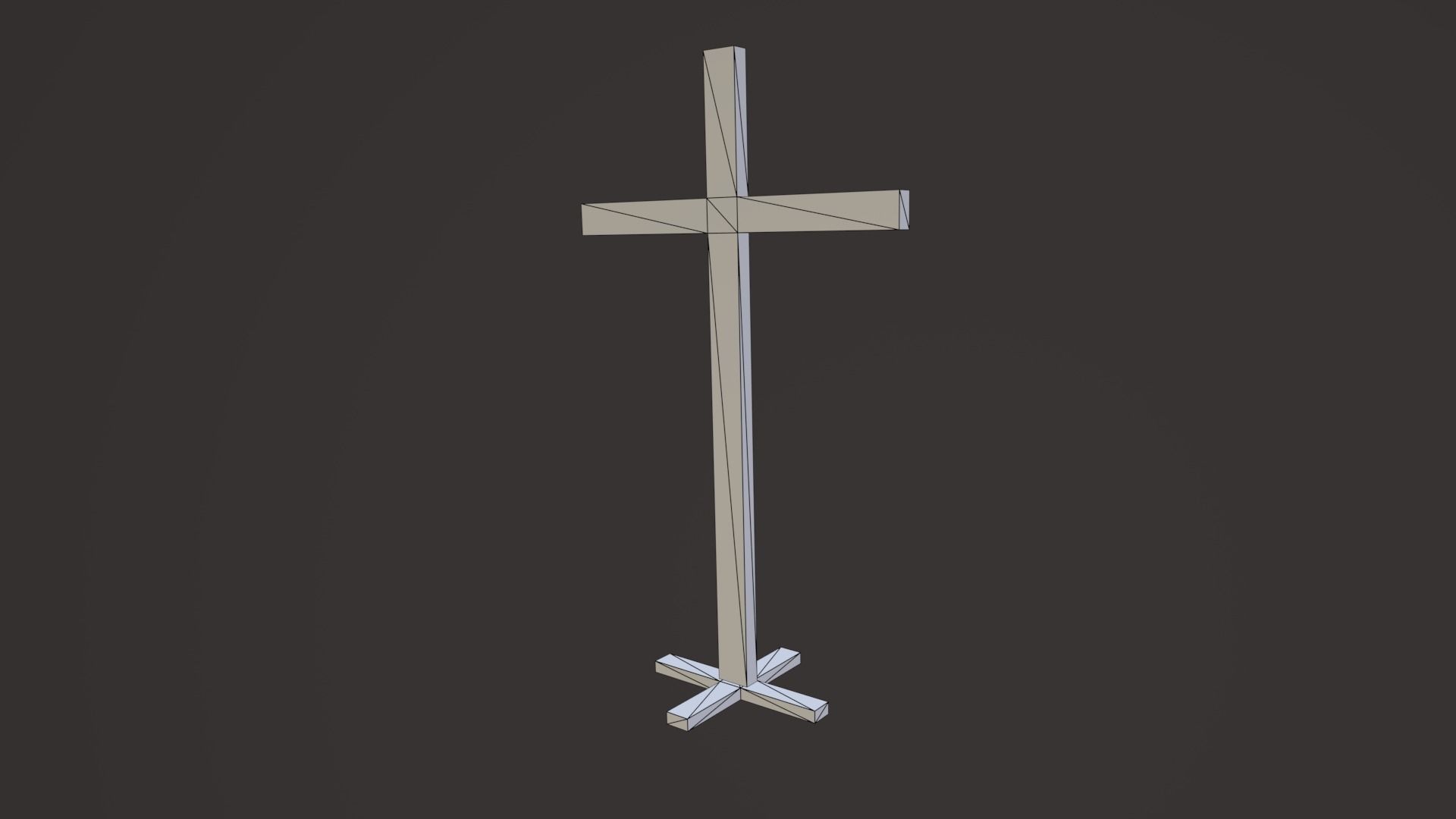 Old Church Props Low-poly 3D model_10