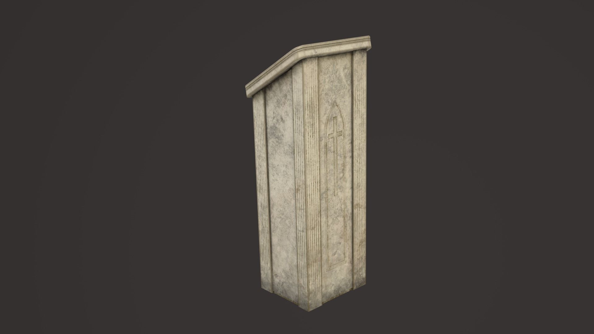 Old Church Props Low-poly 3D model_18