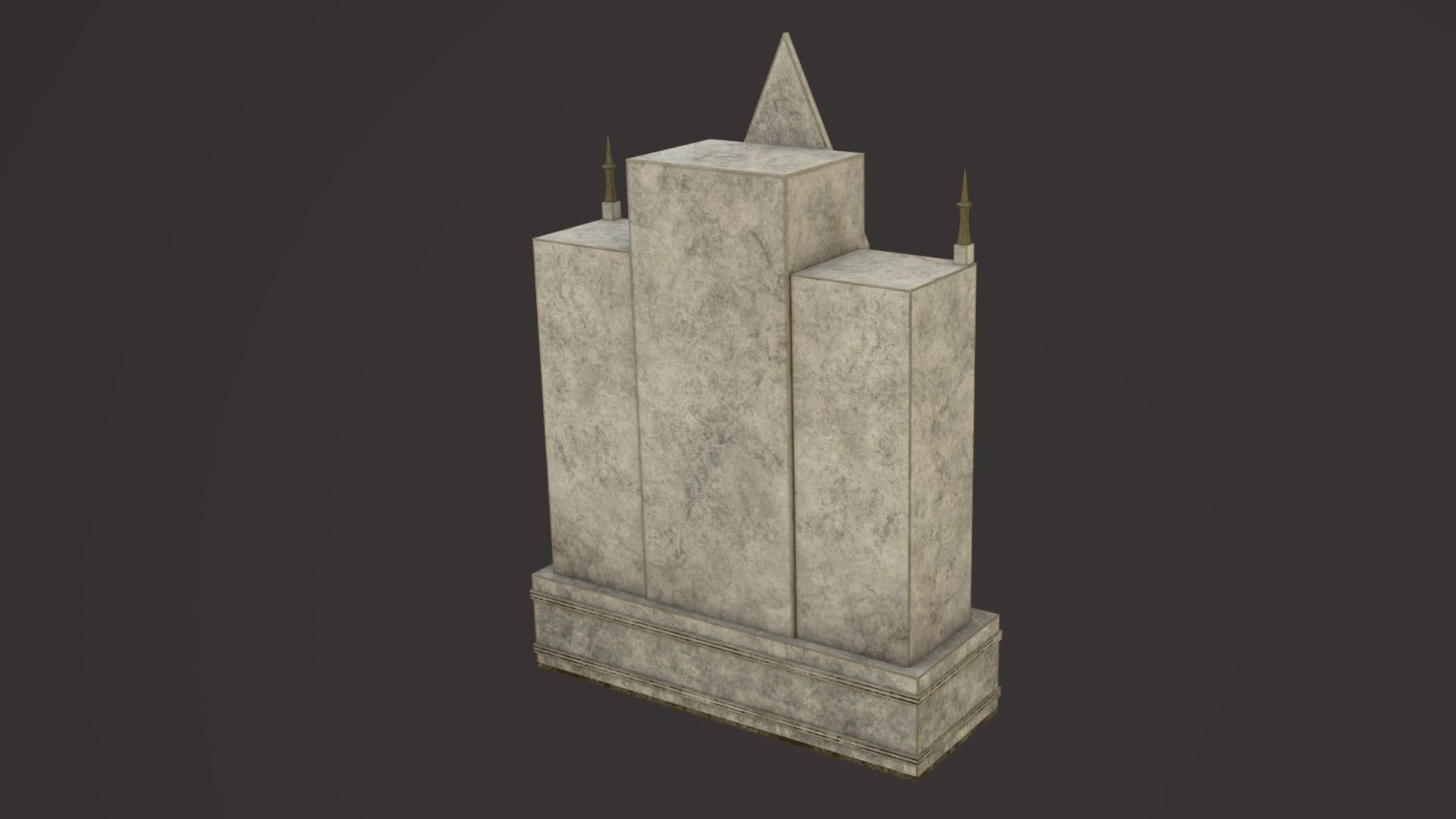 Old Church Props Low-poly 3D model_5