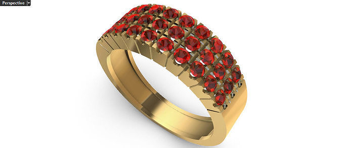 Ring Gems 3D print model 3D print model