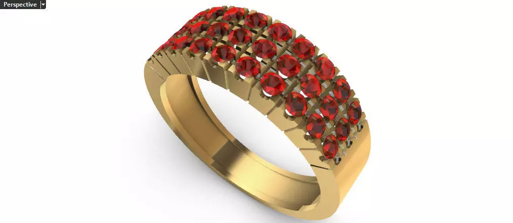 Ring Gems 3D print model 3D print model_0
