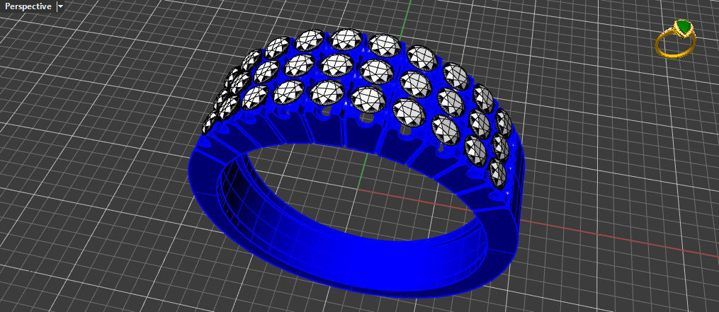 Ring Gems 3D print model 3D print model_1