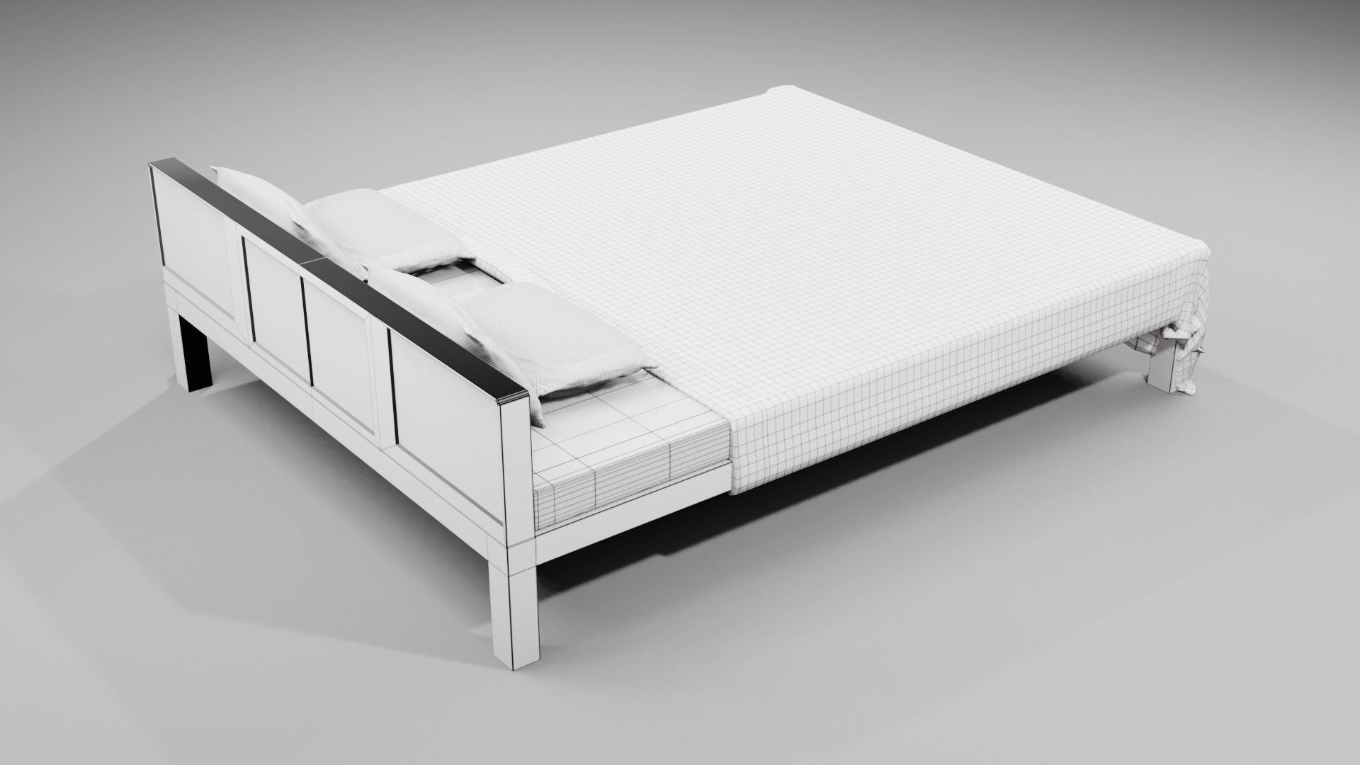 Cot and Bed  3D model_17