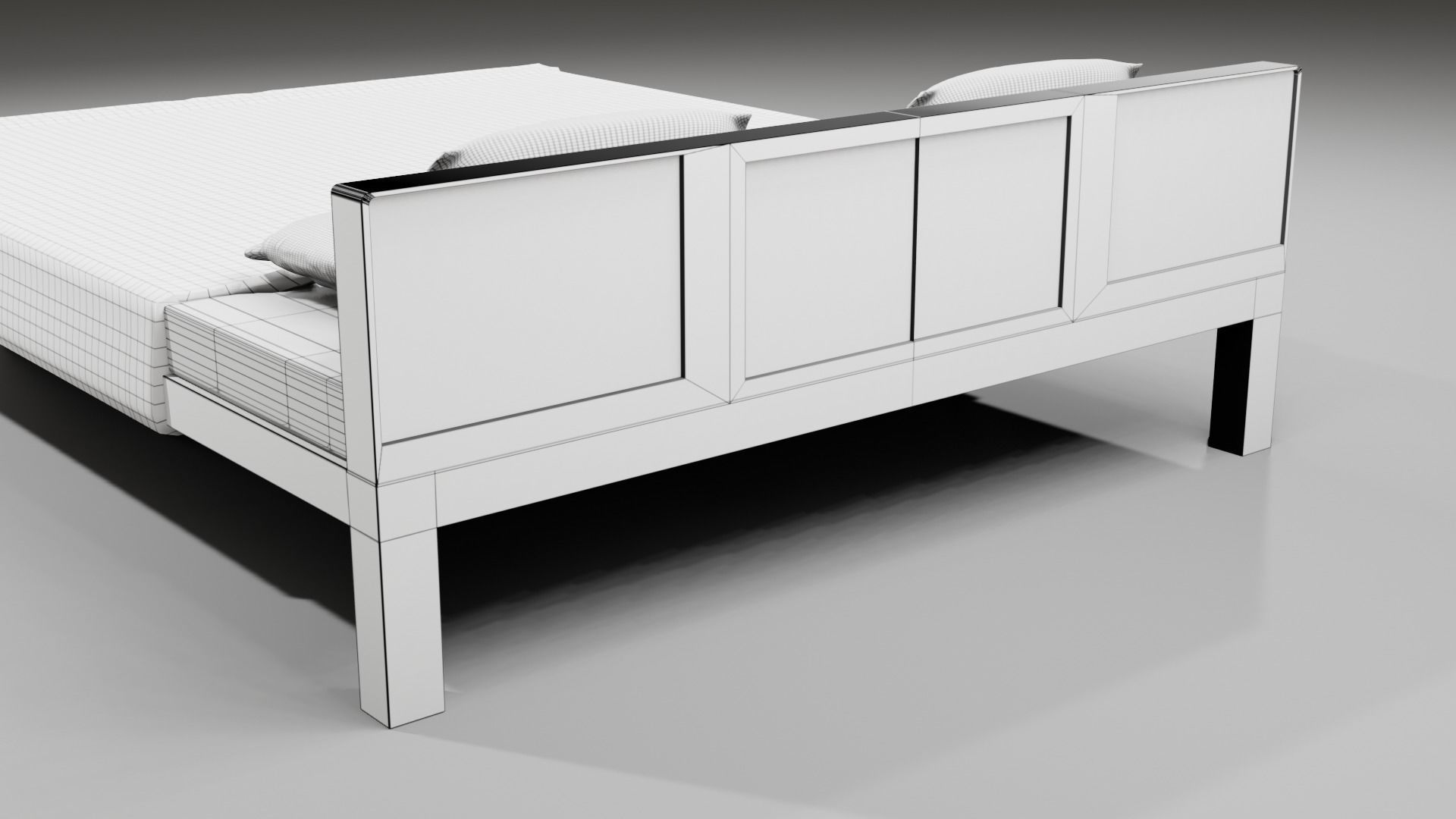 Cot and Bed  3D model_15