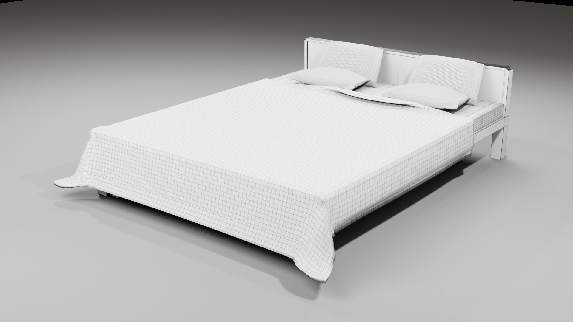 Cot and Bed  3D model_13